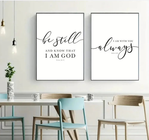 Christian Scripture Wall Art - 3 Piece Set