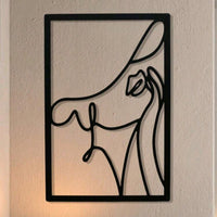 1pc Black Metal Wall Decoration