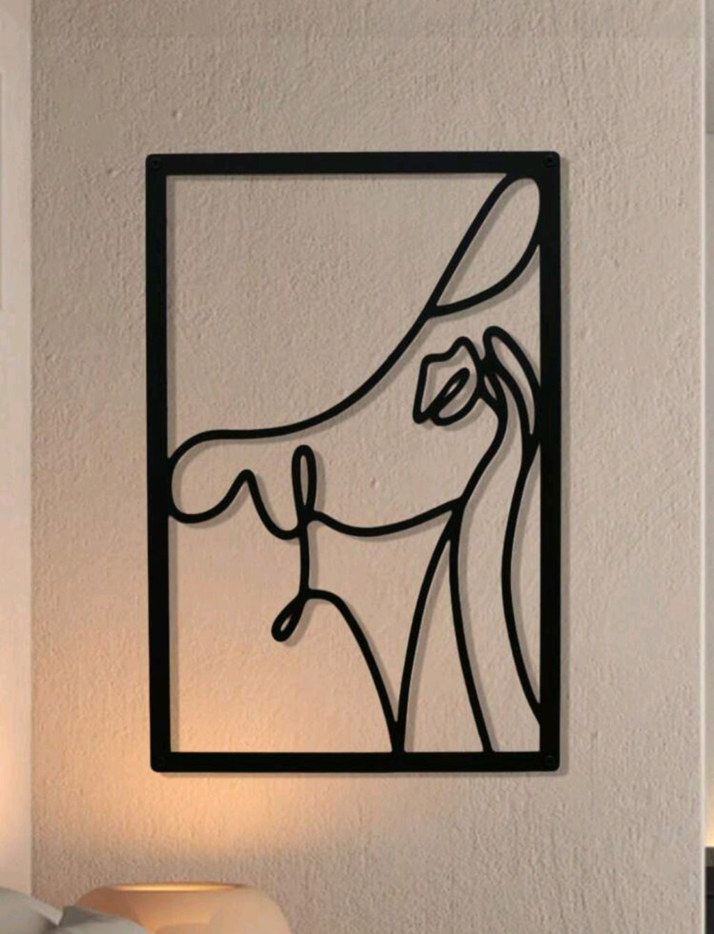 1pc Black Metal Wall Decoration