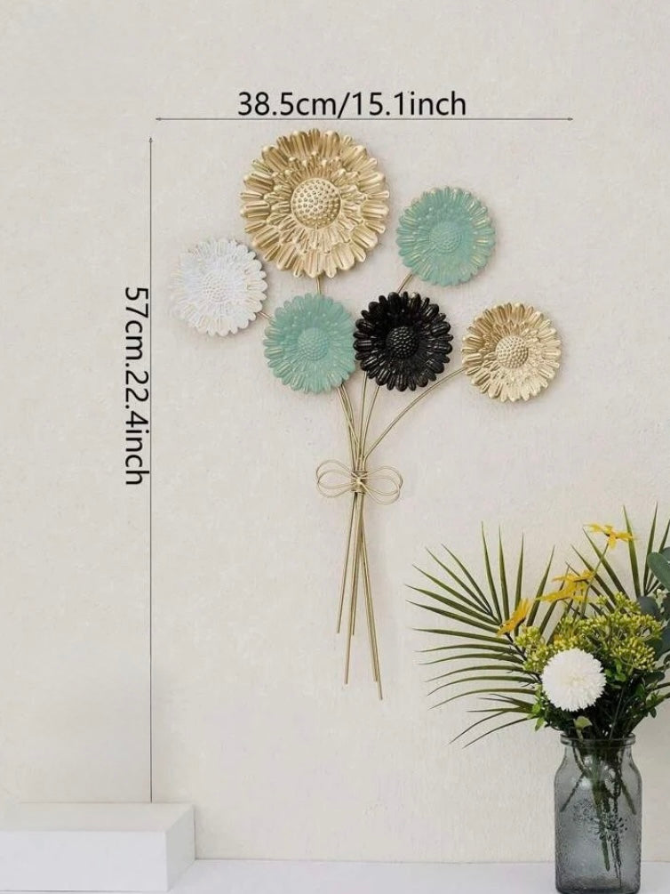 1pc High-End Woman & Flower Wall Art Décor