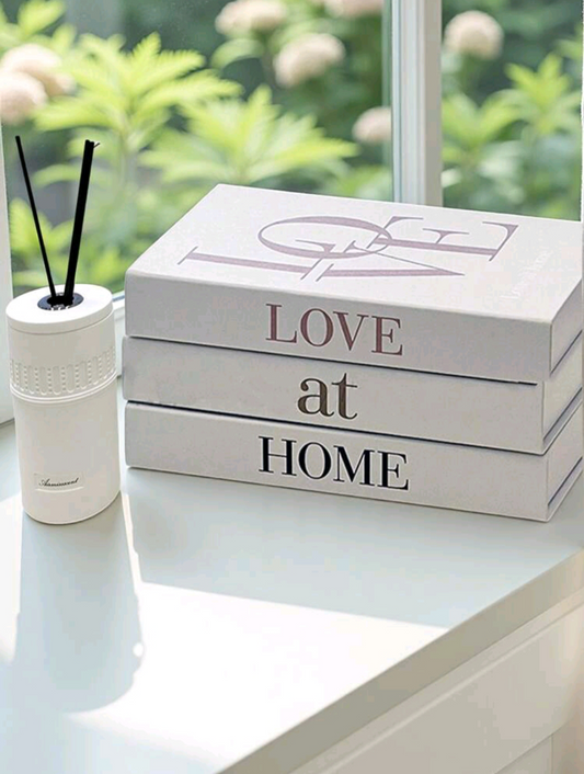 3pc LOVE AT HOME - Fashion Home Decor Books